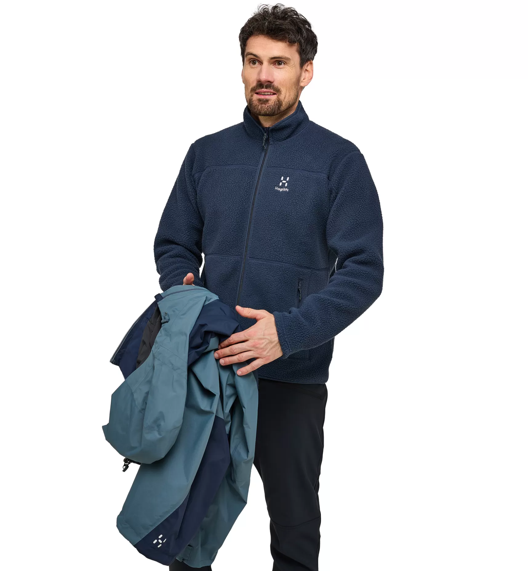 Cheap Mossa Pile Jacket Men Jackor | Fleece · Mellanlager