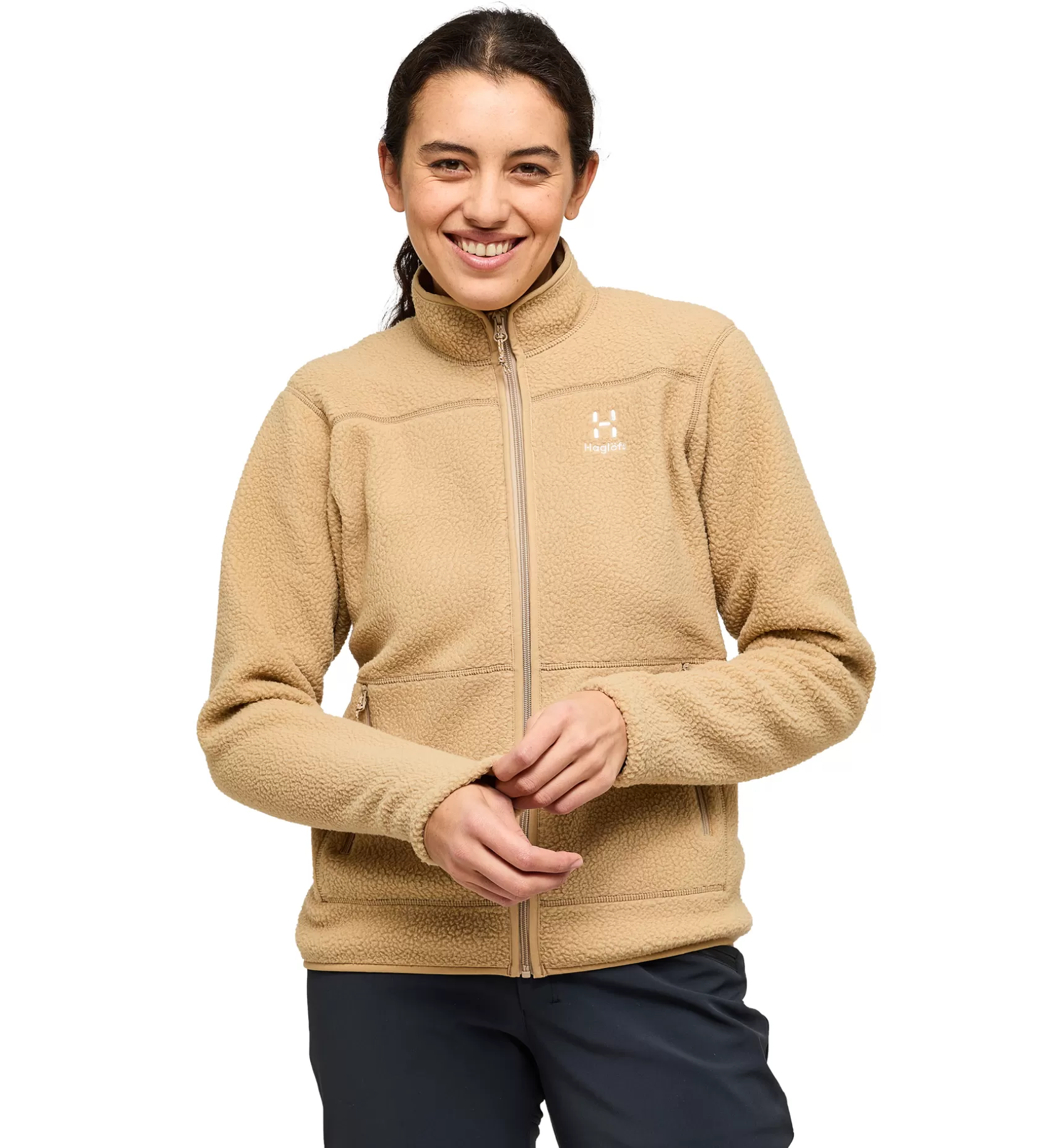 Cheap Mossa Pile Jacket Women Jackor | Fleece · Mellanlager