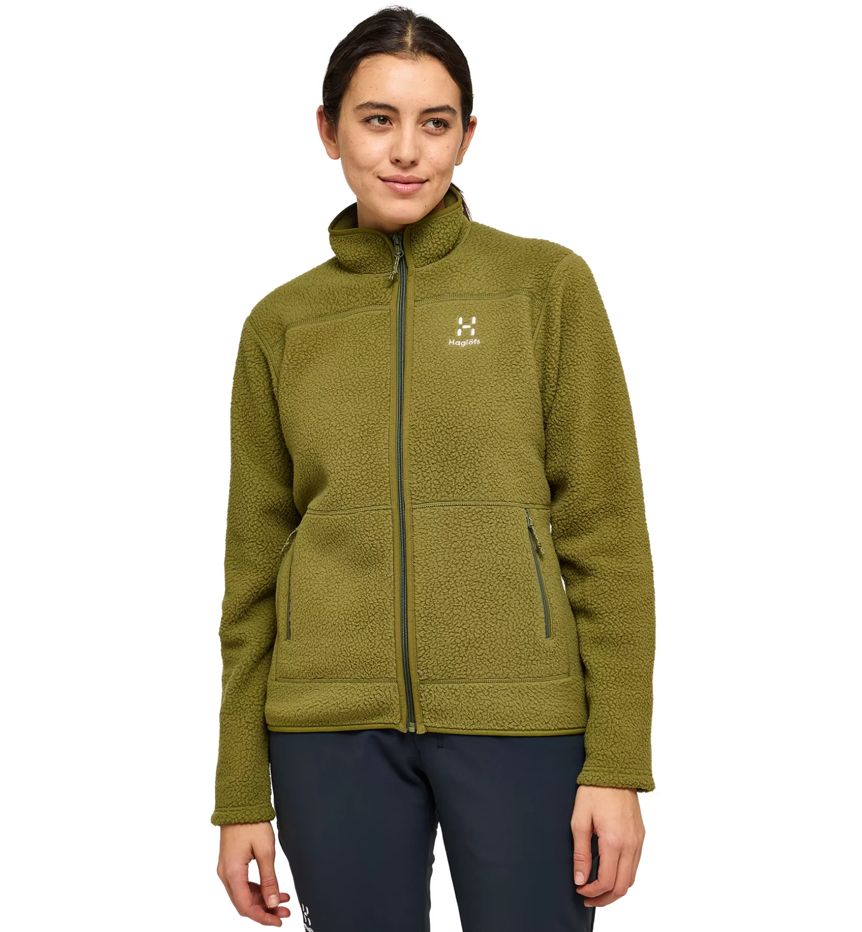 Cheap Mossa Pile Jacket Women Jackor | Fleece · Mellanlager