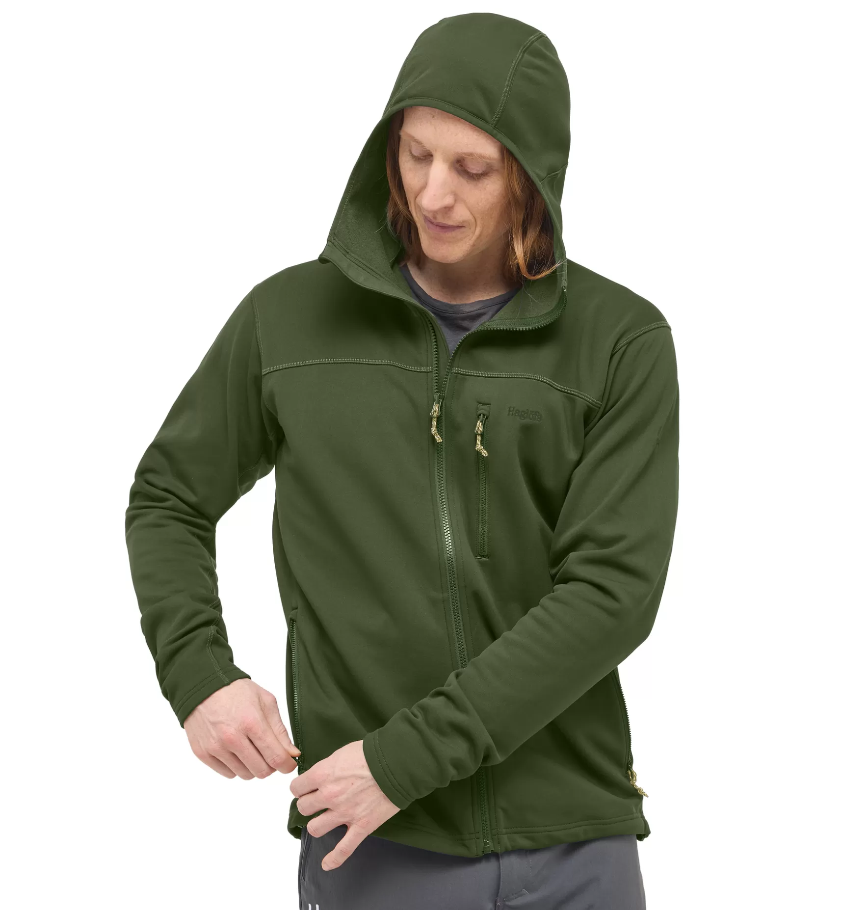 Cheap Rosson Mid Hood Men Jackor | Fleece · Mellanlager