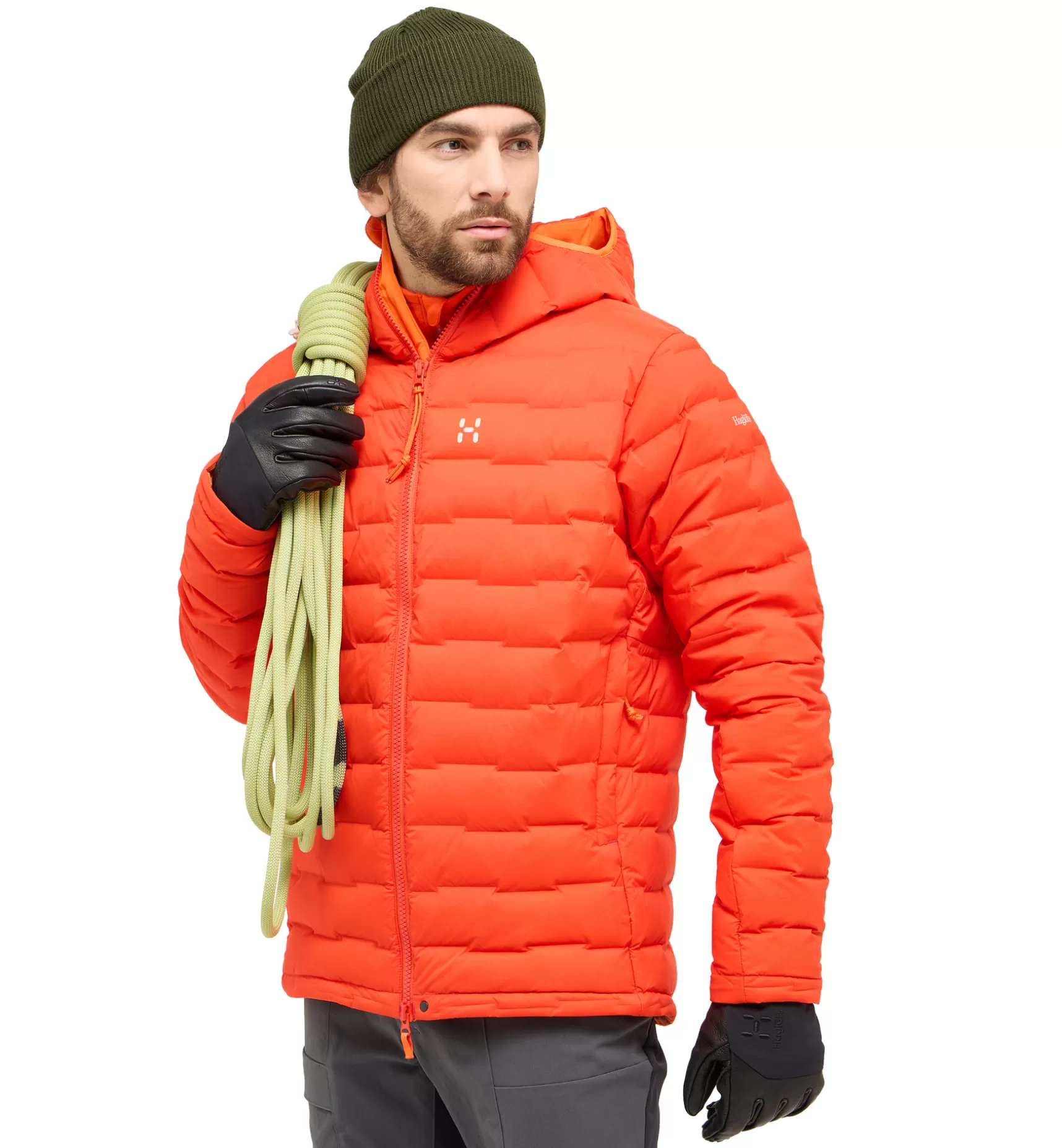 Store Spitz Down Hood Men Jackor | Alpinism